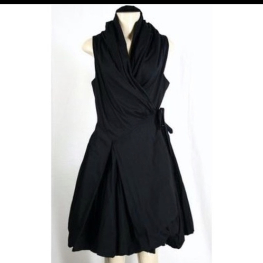 All Saints Spitalfields Aditya Black Dress Wrap size 8